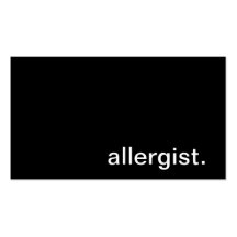 Carte de visite d'allergologiste
