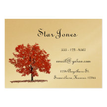 Carte de visite d'arbre