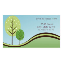 Carte de visite d'arbres