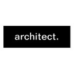 Carte de visite d'architecte