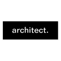 Carte de visite d'architecte