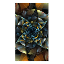 Carte de visite d'art abstrait de soleil