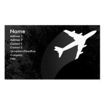Carte de visite d'avion