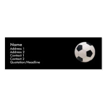Carte de visite de ballon de football
