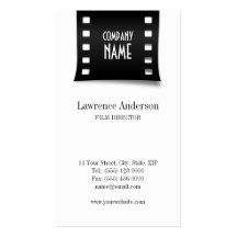 Carte de visite de bande de film