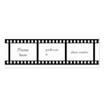 Carte de visite de bande de film