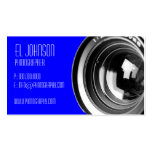 Carte de visite de base de photographie (bleu vrai