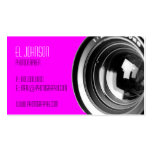 Carte de visite de base de photographie (magenta)