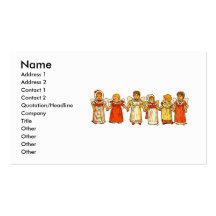 Carte de visite de bébés d'ange