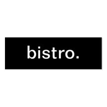 Carte de visite de Bistros