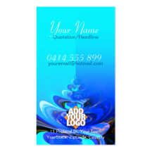 Carte de visite de BlueSwirl Shell