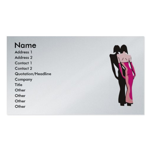 Carte de visite de boutique de mode