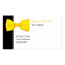 Carte de visite de BowTie de citron cartes de visite