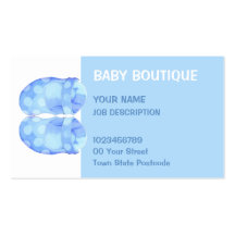 Carte de visite de butins de bébé