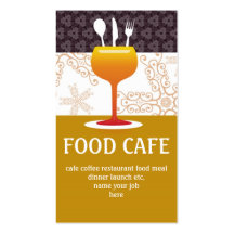 carte de visite de café