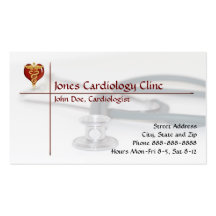 Carte de visite de cardiologue