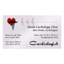 Carte de visite de cardiologue