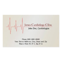Carte de visite de cardiologue
