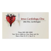 Carte de visite de cardiologue
