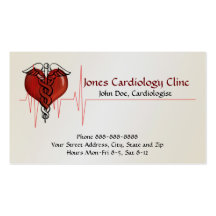 Carte de visite de cardiologue