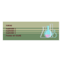 Carte de visite de chimie