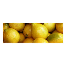 Carte de visite de citron