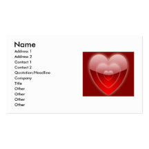 Carte de visite de coeur