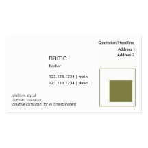 carte de visite de coiffeur