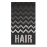 Carte de visite de coiffeur - Ombre gris criqué