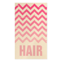 Carte de visite de coiffeur - Ombre rose criqué