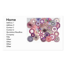 Carte de visite de collage de Spirograph