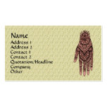 Carte de visite de conception d'art de tatouage de