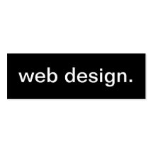 Carte de visite de conception web