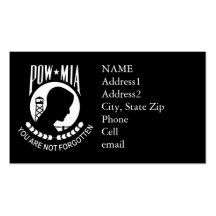 Carte de visite de coutume de KRW POW/MIA