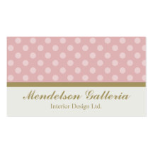 Carte de visite de Deco Dots Pink Design Company