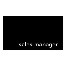 Carte de visite de directeur commercial