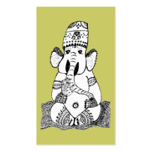 Carte de visite de divinité indoue de Ganesha