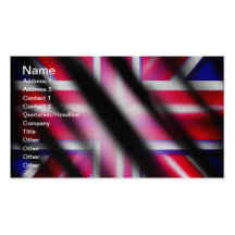 Carte de visite de drapeau d'Union Jack