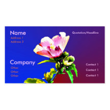 Carte de visite de fleur