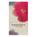 Carte de visite de fleur d'aquarelle