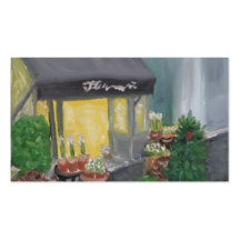 CARTE DE VISITE DE FLEURISTE DE PARIS