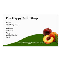 Carte de visite de fruit