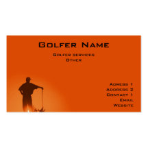 Carte de visite de golf