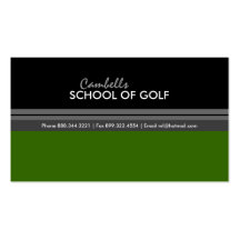 Carte de visite de golf
