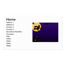 Carte de visite de Halloween