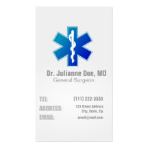 Carte de visite de Healthcare de docteur