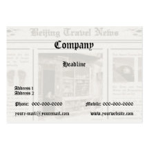 Carte de visite de journal