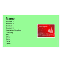 Carte de visite de Joyeux Noël