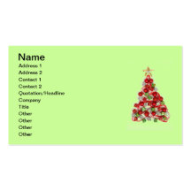 Carte de visite de Joyeux Noël