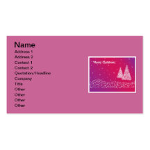 Carte de visite de Joyeux Noël